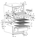 Section Diagram and Parts List for TB13SPFLAD  General Electric Refrigerator