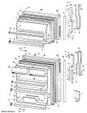 Part Location Diagram of WR17X11773 GE Shelf Front - Cut-to-Fit