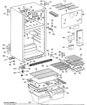 Part Location Diagram of WR17X2671 GE RAIL Vegetable PAN FRONT