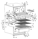 Section Diagram and Parts List for TB15SPFRWH  General Electric Refrigerator