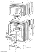 Part Location Diagram of WR32X1144 GE YOKE & HOOK Assembly