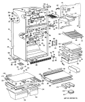 Part Location Diagram of WR38X1134 GE TRIM SHELF