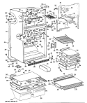 Section Diagram and Parts List for TBXW19ZPBRWH  General Electric Refrigerator