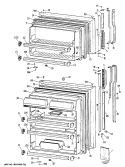 Section Diagram and Parts List for TBXW21ZPJRWH  General Electric Refrigerator