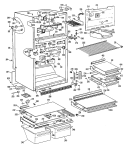 Part Location Diagram of WR38X1266 GE TRIM GLASS SHELF