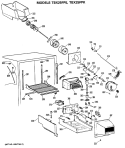 Section Diagram and Parts List for TBX25FPERAD  General Electric Refrigerator