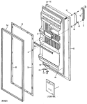 Section Diagram and Parts List for TA10SPB  General Electric Refrigerator