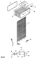 Section Diagram and Parts List for TA10SPB  General Electric Refrigerator