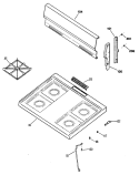 Section Diagram and Parts List for JGBS04PR1  General Electric Range