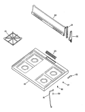 Section Diagram and Parts List for JGBS02EN3  General Electric Range