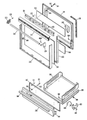 Section Diagram and Parts List for JGBS04ER2  General Electric Range