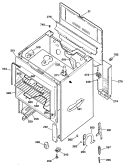 Section Diagram and Parts List for JBS03*R2  General Electric Range