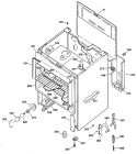 Section Diagram and Parts List for JBS12G*R2  General Electric Range