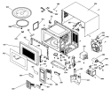 Part Location Diagram of WB56X2157 GE OUTER CASE
