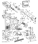 Section Diagram and Parts List for TFH22PRRAWW  General Electric Refrigerator