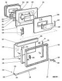 Section Diagram and Parts List for JB552GK-3  General Electric Range