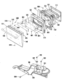 Section Diagram and Parts List for ZEK755WP2WG  General Electric Wall Oven