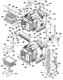 Section Diagram and Parts List for ZEK757WP2WG  General Electric Wall Oven