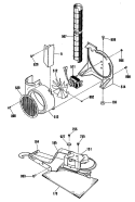 Section Diagram and Parts List for JSP28GP3BG  General Electric Range