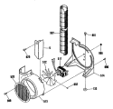 Section Diagram and Parts List for JSP38GS1BG  General Electric Range