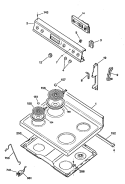 Section Diagram and Parts List for JBP20GS1  General Electric Range