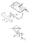 Section Diagram and Parts List for JGBS12GER3  General Electric Range