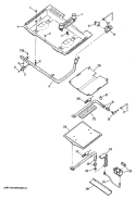 Section Diagram and Parts List for JGBP24GEN5  General Electric Range