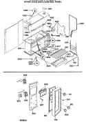 UPPER OVEN BODY / CONTROL PANEL Diagram and Parts List for JGHP57GEJG  General Electric Range