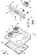 Section Diagram and Parts List for JBC17GS2  General Electric Range