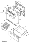 Section Diagram and Parts List for JBS18GS2  General Electric Range