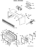 Section Diagram and Parts List for JVM133K04  General Electric Microwave