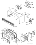Part Location Diagram of WB27X0912 GE USE GEH WB27X912