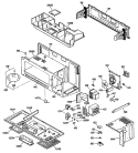 Section Diagram and Parts List for JVM132K04  General Electric Microwave