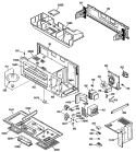 Section Diagram and Parts List for JVM141K04  General Electric Microwave