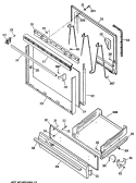 Section Diagram and Parts List for JGBS04GPR3  General Electric Range
