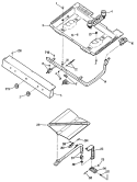 Section Diagram and Parts List for JGBS04GPR3  General Electric Range