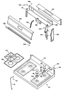 Section Diagram and Parts List for JGBS19GEP5  General Electric Range