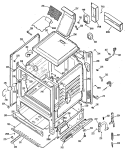 Section Diagram and Parts List for JGBS19GEP5  General Electric Range