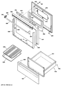 Part Location Diagram of WB55X5364 GE UNKNOWN