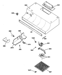 Section Diagram and Parts List for JV335S1BB  General Electric Range Hood