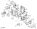 Section Diagram and Parts List for AZC412DBV3  General Electric Air Conditioner