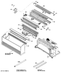 Section Diagram and Parts List for AZC709DBV3  General Electric Air Conditioner