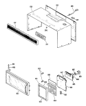 Section Diagram and Parts List for JVM172H01  General Electric Microwave