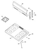 Section Diagram and Parts List for JGBS04GER5  General Electric Range