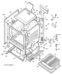 Section Diagram and Parts List for JGBS04GER5  General Electric Range