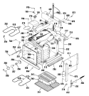 Section Diagram and Parts List for JMP28GT1WH  General Electric Range