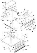 Section Diagram and Parts List for JRS04GT1BB  General Electric Wall Oven