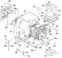 Section Diagram and Parts List for JRS04GT1BB  General Electric Wall Oven
