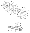 Section Diagram and Parts List for JGRP16GET1BB  General Electric Range