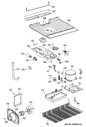 Section Diagram and Parts List for TBX16DISJRWH  General Electric Refrigerator